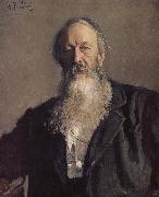 Ilia Efimovich Repin Stasov portrait USA oil painting artist